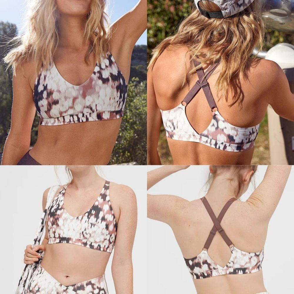 NWOT • aerie Offline Shine Strappy Back Sports Bra • size Medium